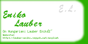 eniko lauber business card